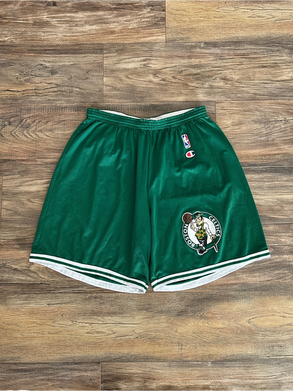 Vintage Boston Celtics 90s Champion Basketball Shorts XL